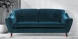 Colorado Velvet 3 Seater Sofa in Bottle Green Colour