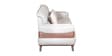 INFINITY Upholstery 3 Seater Sofa In Taupe Colour With Walnut Brown Finish INFINITY Upholstery 3 Seater Sofa In Taupe Colour With Walnut Brown Finish