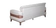 INFINITY Upholstery 3 Seater Sofa In Taupe Colour With Walnut Brown Finish INFINITY Upholstery 3 Seater Sofa In Taupe Colour With Walnut Brown Finish