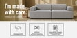 Comfort Haven 2 Seater Sofa In Dark Grey Color
