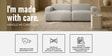Comfort Haven 2 Seater Sofa In Grey Color