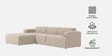 Comfort Haven 3 Seater RHS L Shaped Sofa In Mouse Grey Color