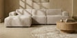 Comfort Haven 3 Seater RHS L Shaped Sofa In Mouse Grey Color