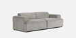 Comfort Haven Corduroy 2 Seater Sofa In Grey Color