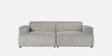 Comfort Haven Corduroy 2 Seater Sofa In Grey Color