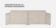 Comfort Haven Fabric 2 Seater Sofa In Beige Colour