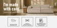 Comfort Haven Fabric 2 Seater Sofa In Beige Colour