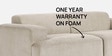 Comfort Haven Fabric 2 Seater Sofa In Beige Colour