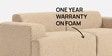 Comfort Haven Fabric 2 Seater Sofa In Mouse Grey Colour