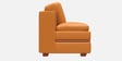 Conforto Leatherette 3 Seater Sofa In Tan Brown Colour