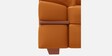 Conforto Leatherette 3 Seater Sofa In Tan Brown Colour