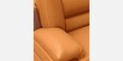 Conforto Leatherette 3 Seater Sofa In Tan Brown Colour