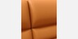 Conforto Leatherette 3 Seater Sofa In Tan Brown Colour