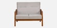 Conolly Fabric 2 Seater Sofa In Brown Colour
