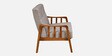 Conolly Fabric 2 Seater Sofa In Brown Colour