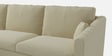 Consuel Velvet RHS Sectional Sofa (2 + Lounger) in Bone White Colour
