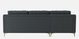 Consuel Velvet RHS Sectional Sofa (2 + Lounger) in Carbon Grey Colour
