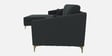 Consuel Velvet RHS Sectional Sofa (2 + Lounger) in Carbon Grey Colour