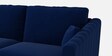 Consuel Velvet RHS Sectional Sofa (2 + Lounger) in Midnight Blue Colour