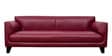 Convi Leatherette 3 Seater Sofa in Blood Maroon Colour