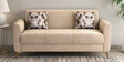 Cooper Fabric  3 Seater Sofa In Beige Finish