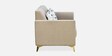 Cooper Fabric  3 Seater Sofa In Beige Finish