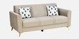 Cooper Fabric  3 Seater Sofa In Beige Finish