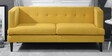 Aracely Fabric 3 Seater Sofa In Yellow Colour