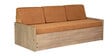 Corby Pull-Out Sofa Cum Bed with Mattress in Teak Finish