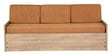 Corby Pull-Out Sofa Cum Bed with Mattress in Teak Finish