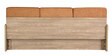 Corby Pull-Out Sofa Cum Bed with Mattress in Teak Finish