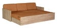 Corby Pull-Out Sofa Cum Bed with Mattress in Teak Finish
