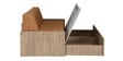 Corby Pull-Out Sofa Cum Bed with Mattress in Teak Finish