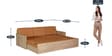Corby Pull-Out Sofa Cum Bed with Mattress in Teak Finish