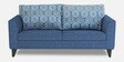 Cortina Damask Fabric 3 Seater Sofa in Blue Colour