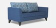 Cortina Damask Fabric 3 Seater Sofa in Blue Colour