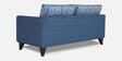 Cortina Damask Fabric 3 Seater Sofa in Blue Colour