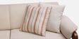 Corvin Fabric 2 Seater sofa with Wooden Armrests in Beige Colour