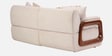 Corvin Fabric 2 Seater sofa with Wooden Armrests in Beige Colour
