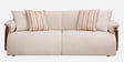 Corvin Fabric 3 Seater sofa with Wooden Armrests in Beige Colour Corvin Fabric 3 Seater sofa with Wooden Armrests in Beige Colour