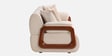 Corvin Fabric 3 Seater sofa with Wooden Armrests in Beige Colour Corvin Fabric 3 Seater sofa with Wooden Armrests in Beige Colour