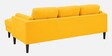 Creata Fabric Lhs Sectional Sofa (2+Lounger) In Bold Yellow Colour