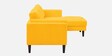 Creata Fabric Lhs Sectional Sofa (2+Lounger) In Bold Yellow Colour