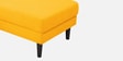 Creata Fabric Lhs Sectional Sofa (2+Lounger) In Bold Yellow Colour