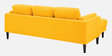 Creata Fabric Rhs Sectional Sofa (2+Lounger) In Bold Yellow Colour