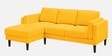 Creata Fabric Rhs Sectional Sofa (2+Lounger) In Bold Yellow Colour