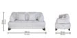 Cove 2 Seater Sofa In  Light Grey Color