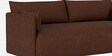 Cozy Chic Boucle 2 Seater Sofa In Burgundy Colour