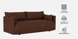 Cozy Chic Boucle 2 Seater Sofa In Burgundy Colour
