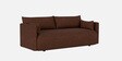 Cozy Chic Boucle 2 Seater Sofa In Burgundy Colour